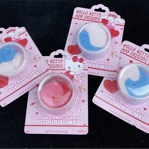 Hello Kitty Pink and Blue Cloud Slime Set